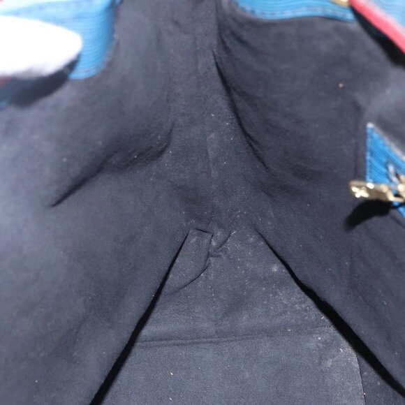 LOUIS VUITTON Epi Tricolor Noe Shoulder Bag Blue Red Green M44082 Auth 143946 - Picture 12 of 16